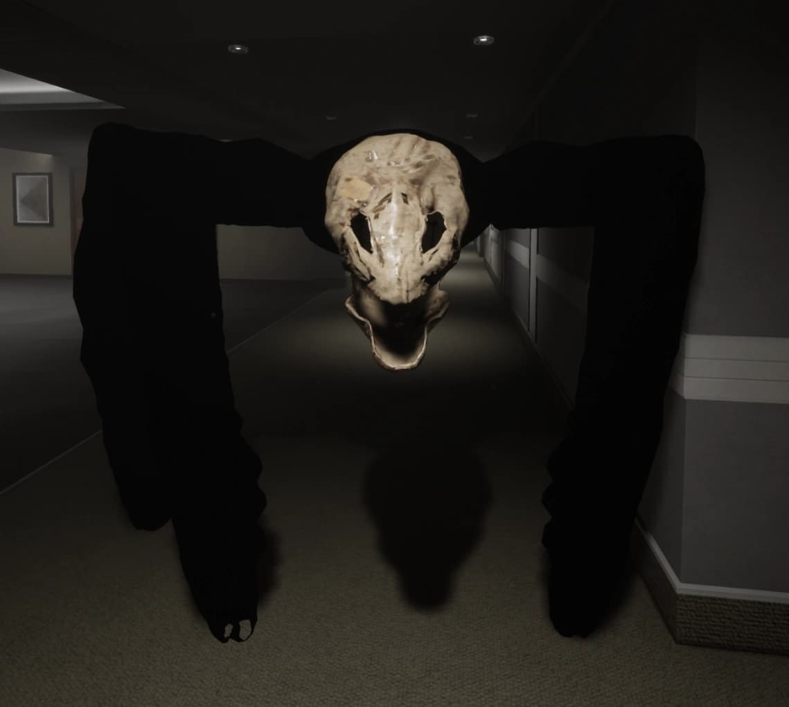 Current Aranea Membri entity model with a skull-like head