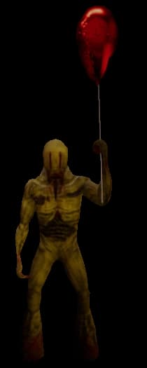 Current yellow Partygoer model holding a balloon