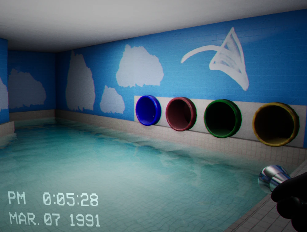 Escape the Backrooms: Level Fun - Ausgang zu den Poolrooms