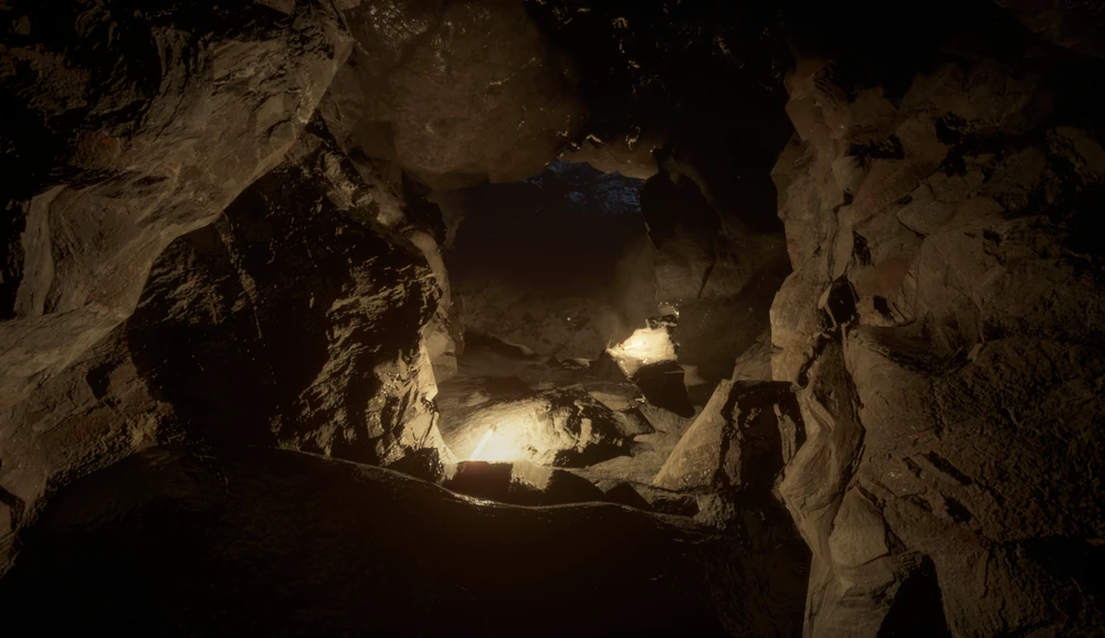 Klettern auf den Felsen, um Level 8 zu überspringen